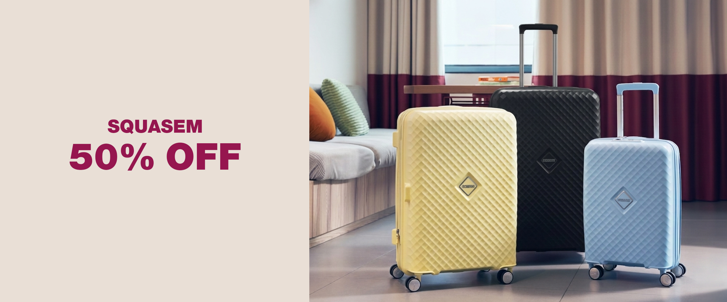 AMERICAN TOURISTER, SQUASEM 50% OFF