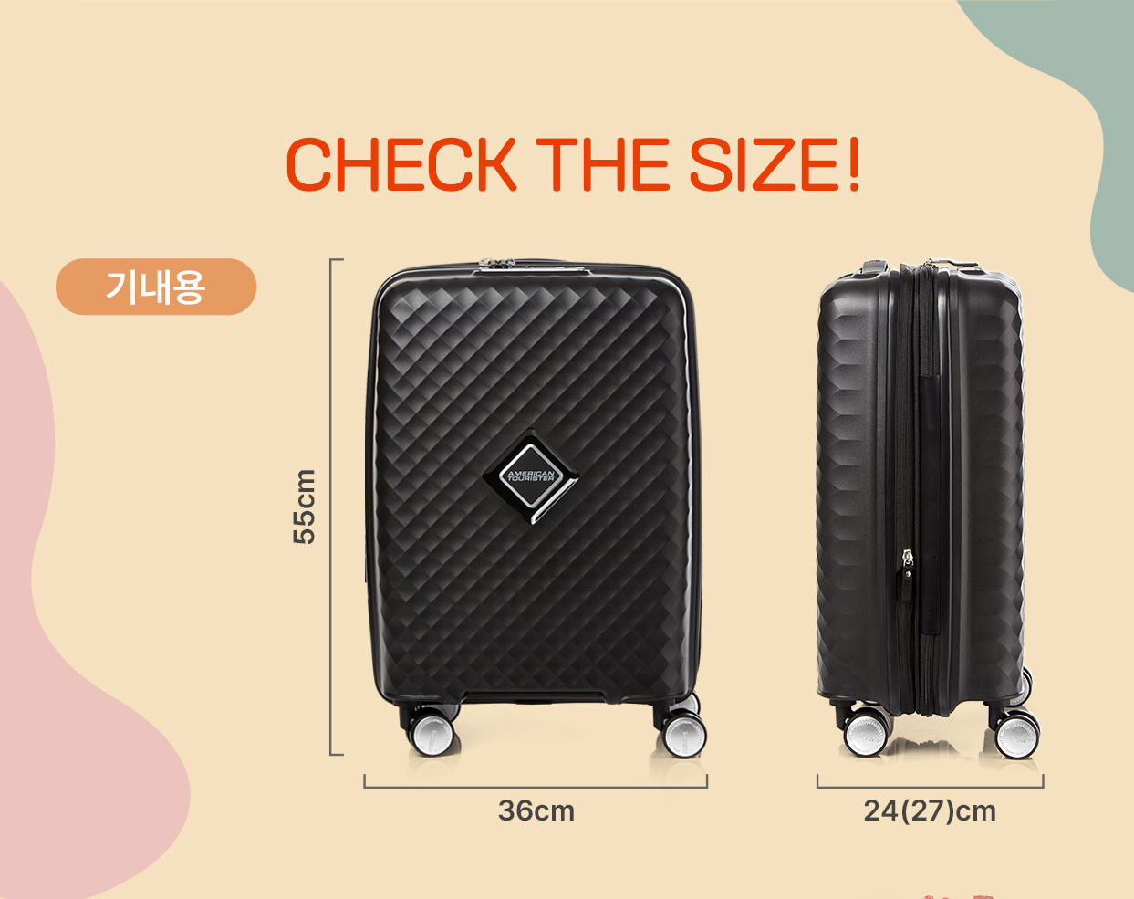 CHECK THE SIZE! 기내용