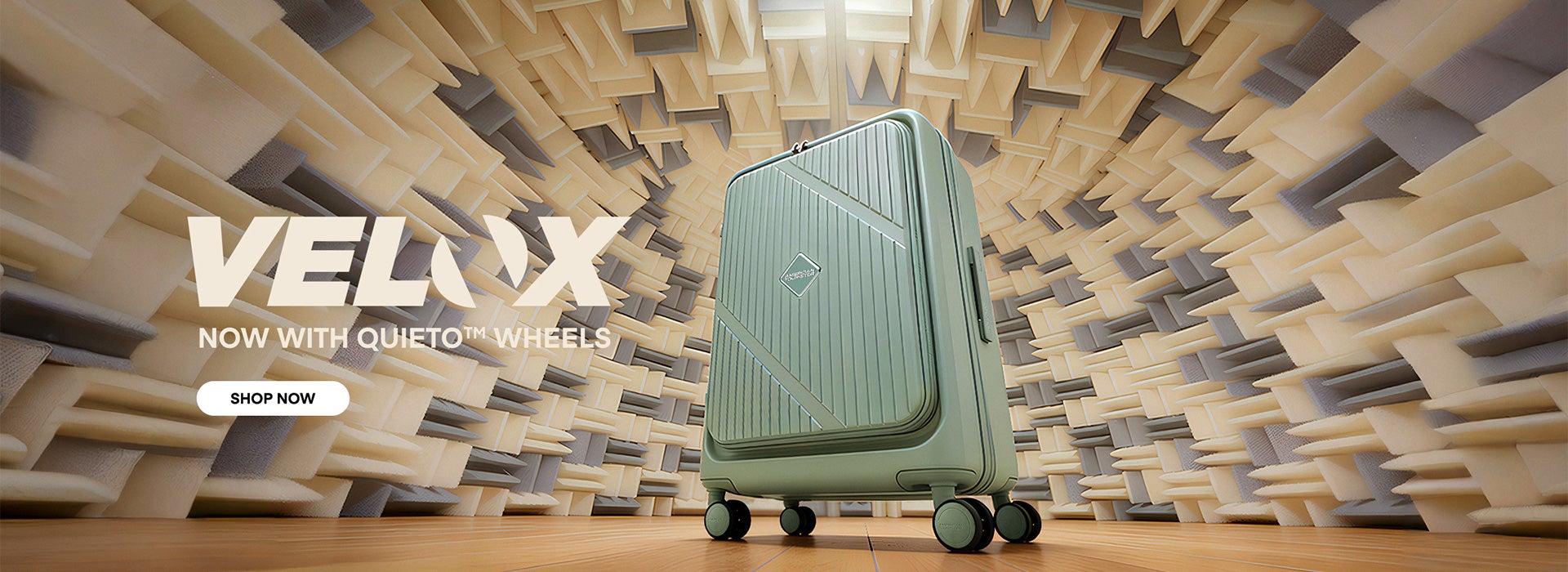 AMERICAN TOURISTER, VELOX NOW WITH QUIETO™ WHEELS