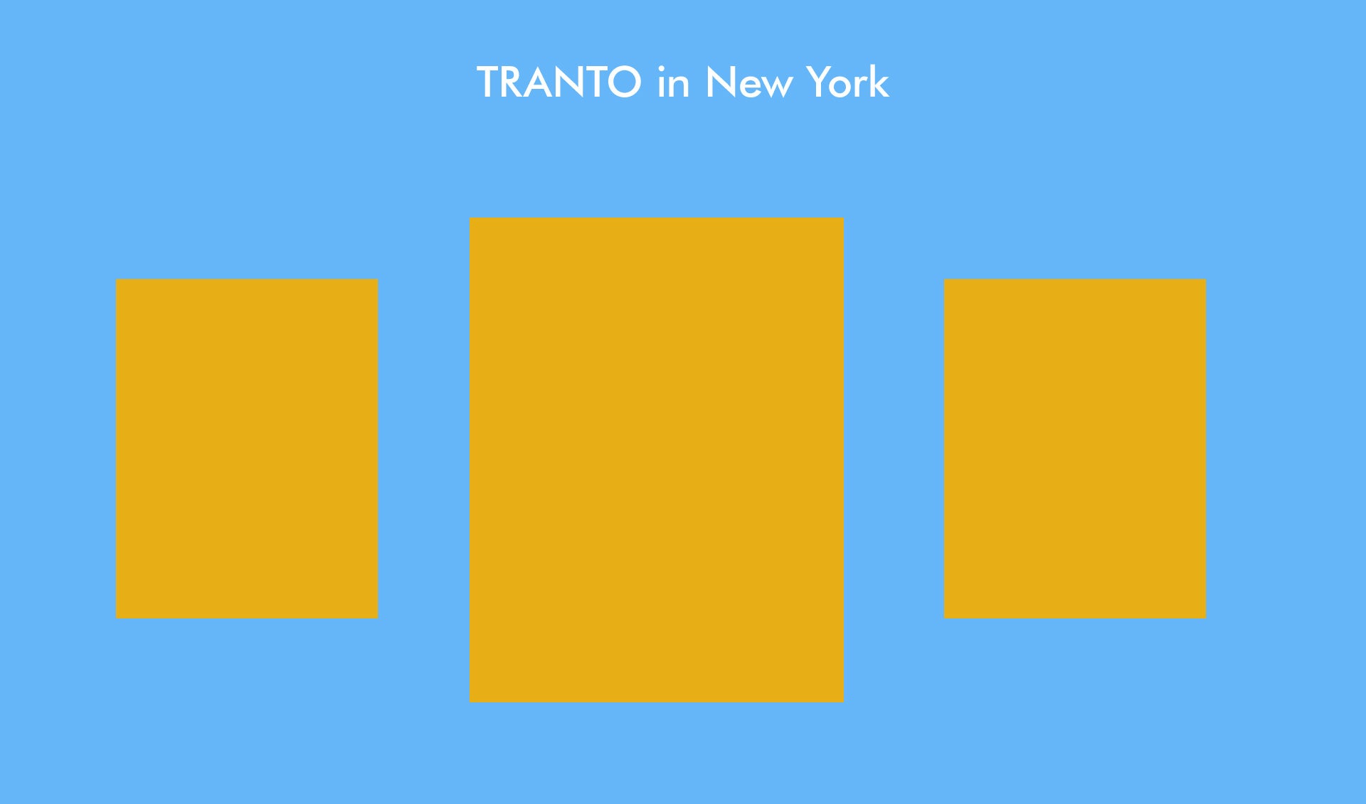 TRANTO in New York