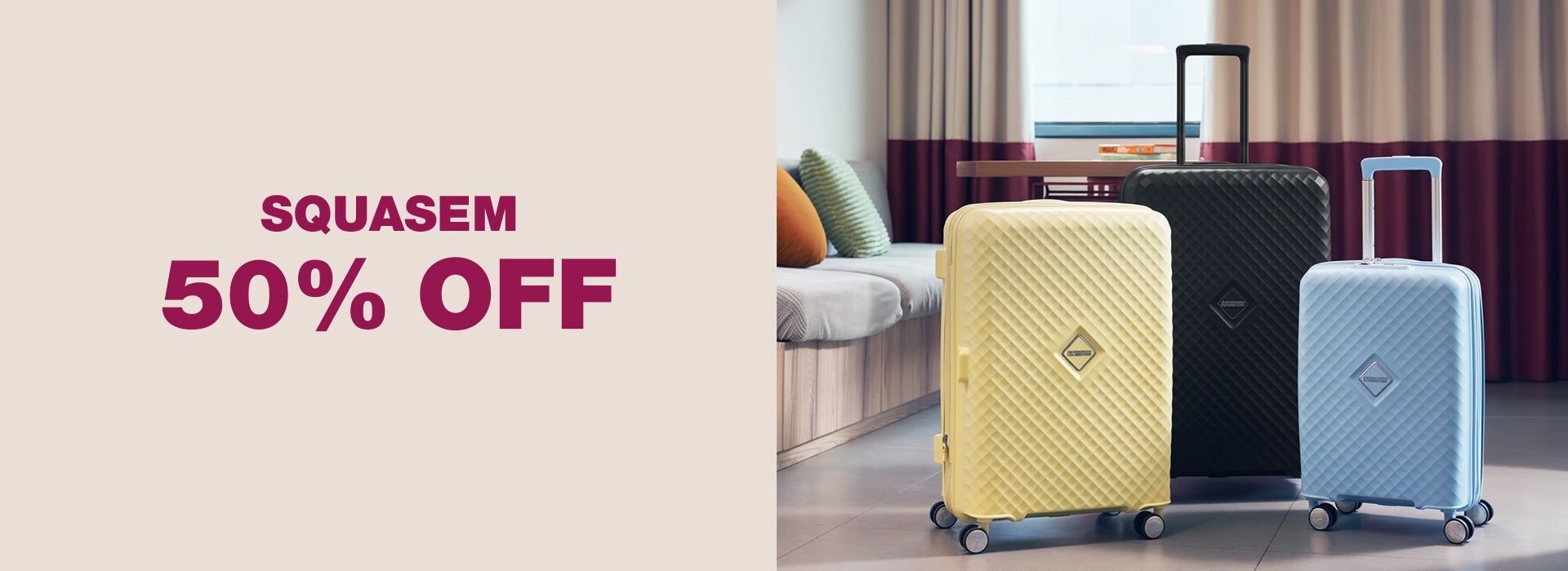 AMERICAN TOURISTER, SQUASEM 50% OFF